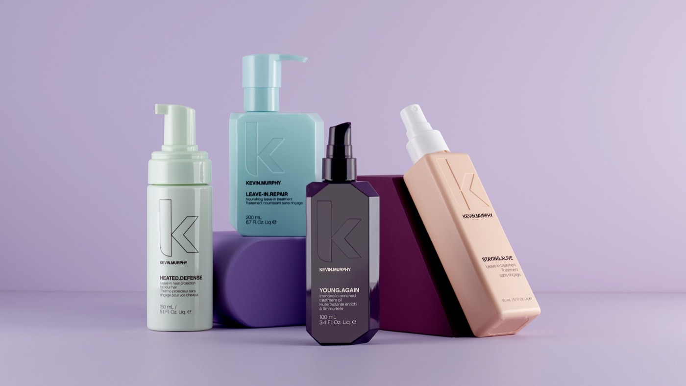 Kevin.Murphy treatment range on the shelf at Hello Beauty Lounge, Red Deer