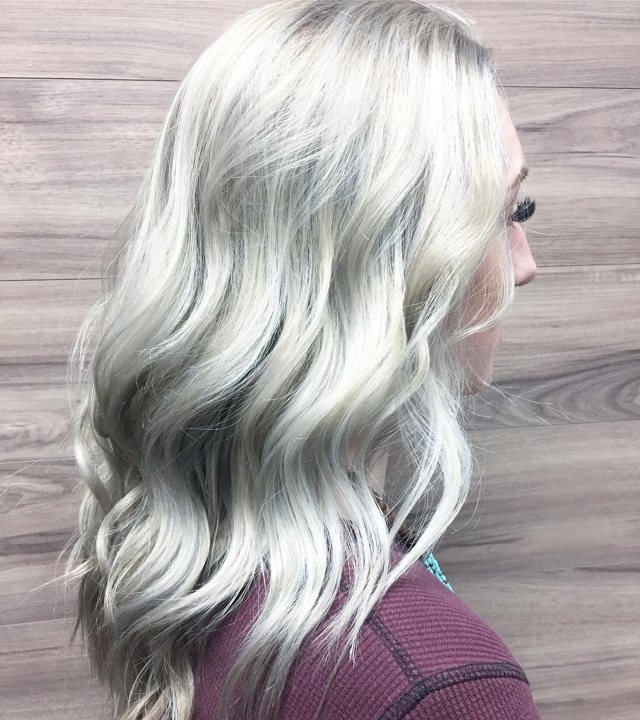 Pearl Blonde Lengths by Hello Beauty Lounge, Red Deer