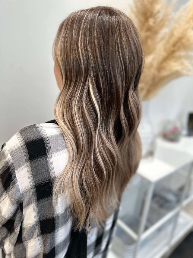 Muted Gold Balayage by Hello Beauty Lounge, Red Deer