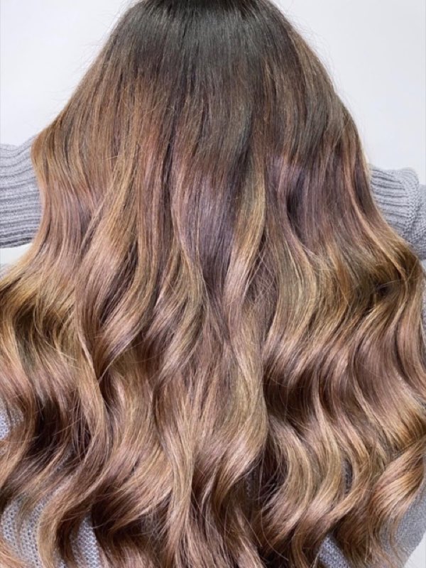 Bronde balayage with soft dimension through the mid-lengths and ends